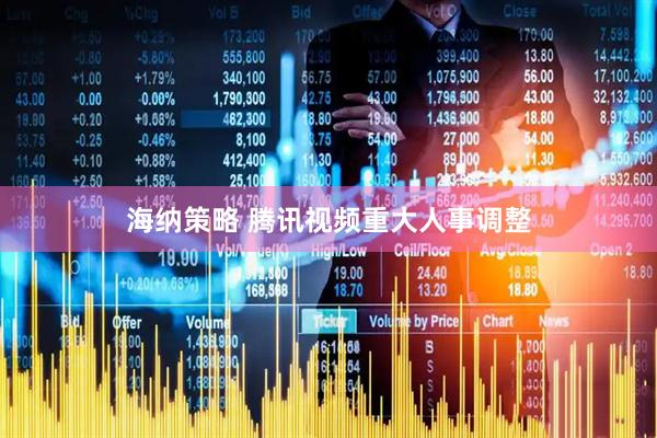 海纳策略 腾讯视频重大人事调整