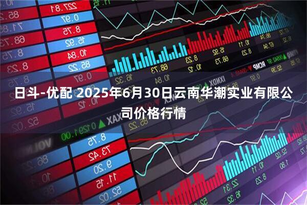 日斗-优配 2025年6月30日云南华潮实业有限公司价格行情