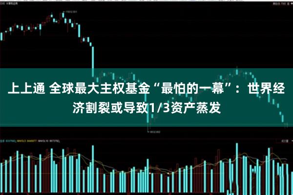 上上通 全球最大主权基金“最怕的一幕”:世界经济割裂或导致1/3资产蒸发